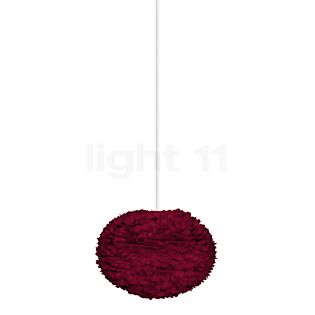 Umage Eos, lámpara de suspensión pantalla rojo/cable blanco - ø35 cm