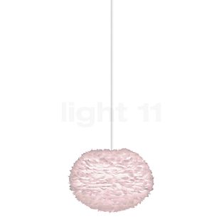 Umage Eos, lámpara de suspensión pantalla rosa/cable blanco - ø35 cm