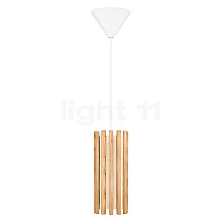 Umage Komorebi Hanglamp lampenkap eikenhout natuurlijke/kabel wit - 11 cm - rond