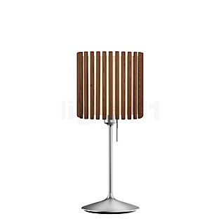 Umage Komorebi Santé Lampe de table abat-jour chêne foncé/pied acier - 27,5 cm - carré