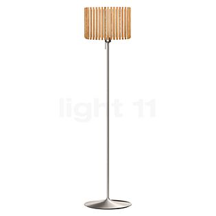 Umage Komorebi Santé, lámpara de pie pantalla roble natural/pie acero - 42 cm - anguloso