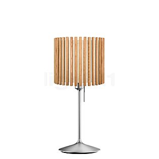 Umage Komorebi Santé, lámpara de sobremesa pantalla roble natural/pie acero - 30 cm - circular
