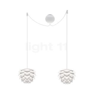 Umage Silvia mini Cannonball Hanglamp 2-lichts wit, kabel wit
