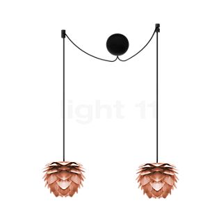 Umage Silvia mini Cannonball Pendant Light 2 lamps copper, cable black