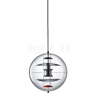 Verpan VP Globe Coloured Glass, lámpara de suspensión transparente