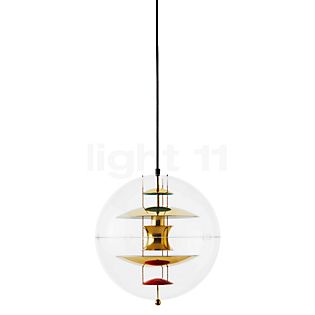 Verpan VP Globe, lámpara de suspensión latón latón