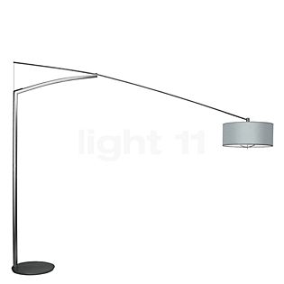 Vibia Balance, lámpara de arco grafito - pantalla aluminio - 260 cm