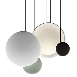 Vibia Cosmos 2515 Hanglamp LED 4-lichts groen/wit/donkerbruin