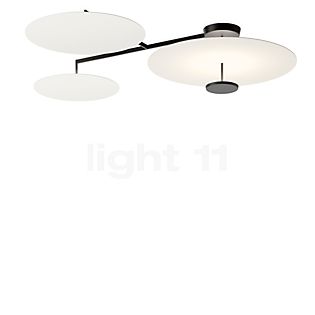 Vibia Flat Plafonnier LED 3 foyers blanc - 178 cm