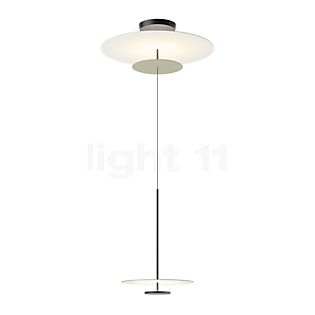 Vibia Flat, lámpara de suspensión LED verde - ø90 cm - Dali