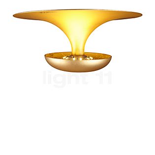 Vibia Funnel Plafonnier LED doré - 2.700 K - Dali - 1-10 V - Push
