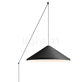 Vibia North, lámpara de suspensión LED para montaje en pared negro - ø60 cm