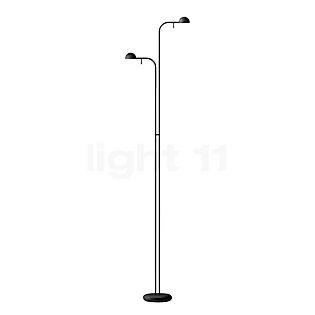 Vibia Pin, lámpara de pie LED 2 focos negro - 143 cm