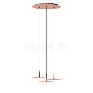 Vibia Skan Hanglamp LED 3-lichts rood - casambi