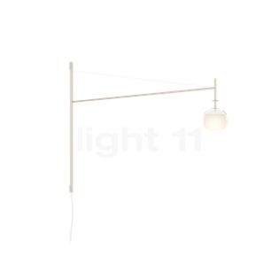 Vibia Tempo 5758, lámpara de pared LED con enchufe crema - 122,5 cm