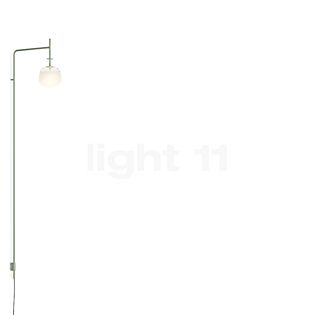 Vibia Tempo 5764, lámpara de pared LED con enchufe verde - 36,5 cm