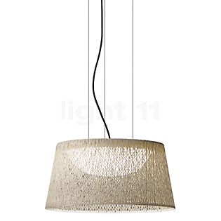 Vibia Wind, lámpara de suspensión LED marrón - H. 64 cm