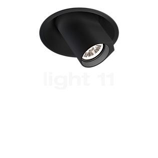 Wever & Ducré Bliek Round 1.0 Gedeeltelijk inbouwspot LED zonder ballasten zwart - dim to warm