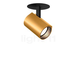 Wever & Ducré Ceno 1.0 Delvist forsænket spotlight LED uden forkoblinger sort/guld - 2.700 K
