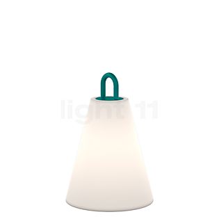 Wever & Ducré Costa, lámpara recargable LED cónico celeste
