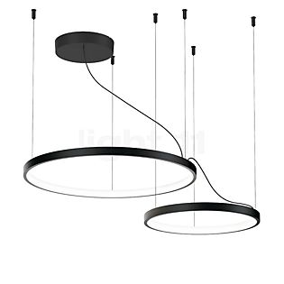 Wever & Ducré Kujo 2.1, lámpara de suspensión LED negro mate