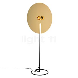 Wever & Ducré Mirro, lámpara de pie dorado, ø75 cm