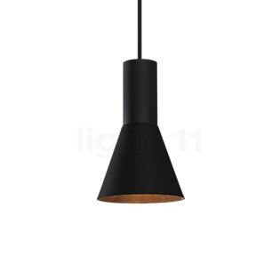 Wever & Ducré Odrey 1.3 Hanglamp plafondkapje zwart/lampenkap zwart