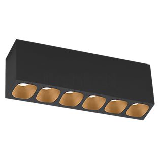 Wever & Ducré Pirro Petit Surface 6.0 Deckenleuchte LED schwarz/champagner - 3.000 K