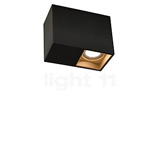 Wever & Ducré Plano 1.0 Spot LED nero/ottone - 2.700 K