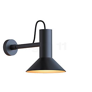 Wever & Ducré Roomor 1.1, lámpara de pared negro/dorado