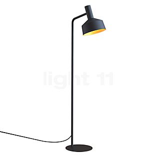Wever & Ducré Roomor 1.2, lámpara de pie negro/dorado