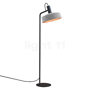 Wever & Ducré Roomor 1.3, lámpara de pie negro/fieltro