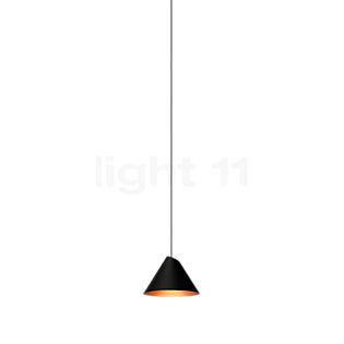 Wever & Ducré Shiek 1.0 LED abat-jour noir/cuivre, cache-piton blanc