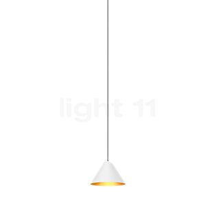 Wever & Ducré Shiek 1.0 LED paralume bianco/dorato, rosone bianco