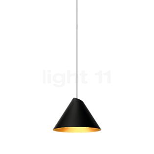 Wever & Ducré Shiek 2.0 LED lampenkap zwart/goud - plafondkapje zwart , uitloopartikelen