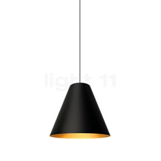 Wever & Ducré Shiek 5.0 lampenkap zwart/goud, plafondkapje wit