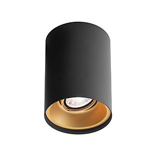 Wever & Ducré Solid 1.0 Spot LED negro/dorado, 1.800-2.850 K, dim-to-warm
