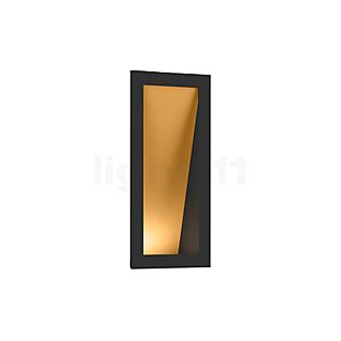 Wever & Ducré Themis 1.7, aplique empotrado LED negro/dorado