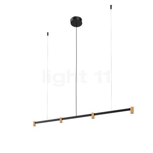 Wever & Ducré Trace 1.0 Suspension LED linéaire - 4 foyers noir/champagne - 2.700 k