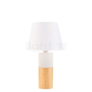 Woody Elegance Lampe de table blanc