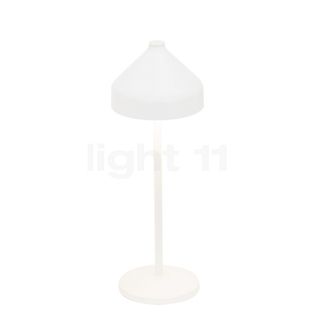 Zafferano Amelie Batterie lampe de table LED blanc