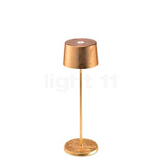 Zafferano Olivia Acculamp LED goud - 35 cm , Magazijnuitverkoop, nieuwe, originele verpakking