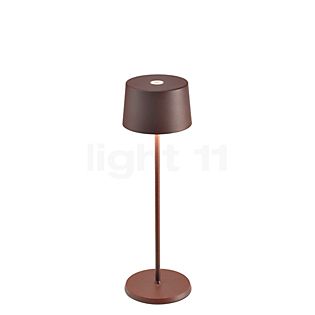 Zafferano Olivia Lampada ricaricabile LED marrone - 35 cm