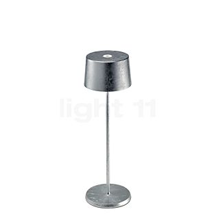 Zafferano Olivia, lámpara recargable LED plateado - 35 cm , Venta de almacén, nuevo, embalaje original