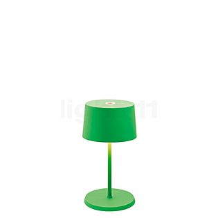 Zafferano Olivia, lámpara recargable LED verde - 22 cm