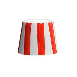 Zafferano Paralume in ceramica per Poldina Lampada ricaricabile LED rosso