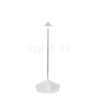 Zafferano Pina Lampada ricaricabile LED nero/foglio d'argento