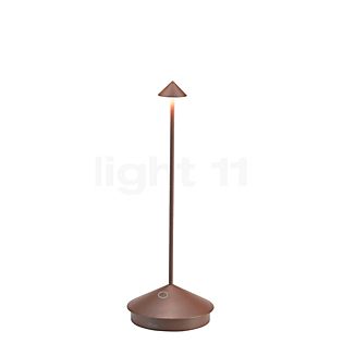 Zafferano Pina, lámpara recargable LED marrón