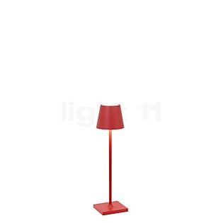 Zafferano Poldina Acculamp LED rood - 27,5 cm