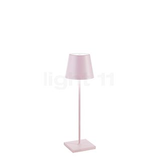 Zafferano Poldina Acculamp LED roze - 38 cm